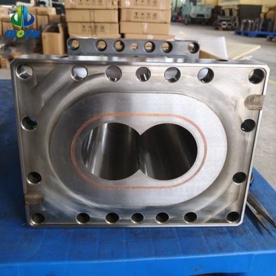 جودة  Nickel Alloy Twin Screw Extruder Barrel for PEEK Plastic Extrusion مصنع