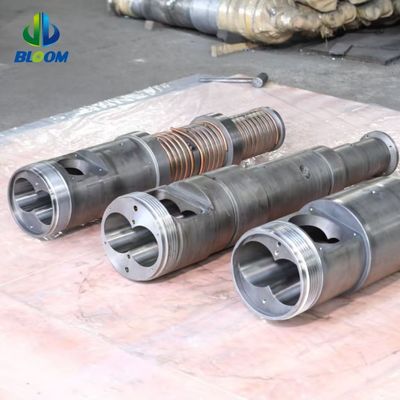 جودة  High-Accuracy 38CrMoAlA Conical Twin Screw Barrel for Progressive Compression in Plastic and Rubber Extrusion مصنع