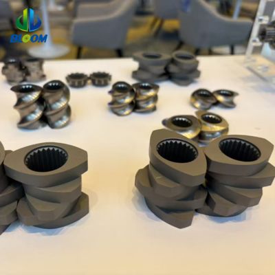 جودة  (PTR) W6 ultra-fine grain wear-resistant steel extruder parts Twin-Screw Extruder Thread Element Barrel and Shaft مصنع