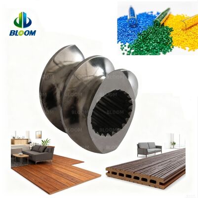 جودة  ZSK Series W6Mo5Cr4V2 Twin Screw Elements for Co-rotating Twin Screw Extruders with Diameter Range 20 mm to 200 mm مصنع