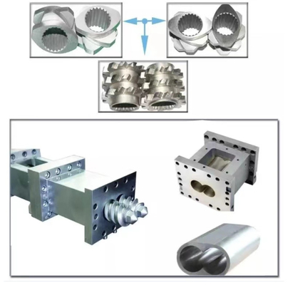 65mm مخروط مزدوج الطارد التوأم عنصر المسمار لآلة الطارد PVC
