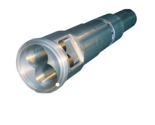 UPVC Pipe 65/132 برميل مخروطي مزدوج برغي مع طبقة ثنائية المعدن