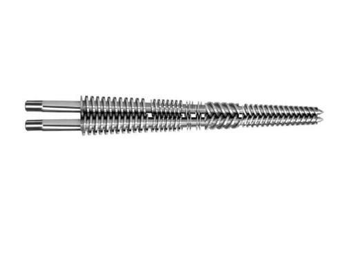 UPVC Pipe 65/132 برميل مخروطي مزدوج برغي مع طبقة ثنائية المعدن