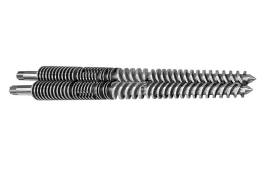 UPVC Pipe 65/132 برميل مخروطي مزدوج برغي مع طبقة ثنائية المعدن