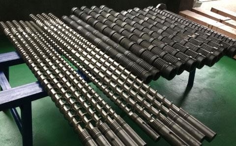 PE HDPE PVC البلاستيكية مخروط شقاق ثنائي المسامير البرميل لصناعة الزراعة المنزلية