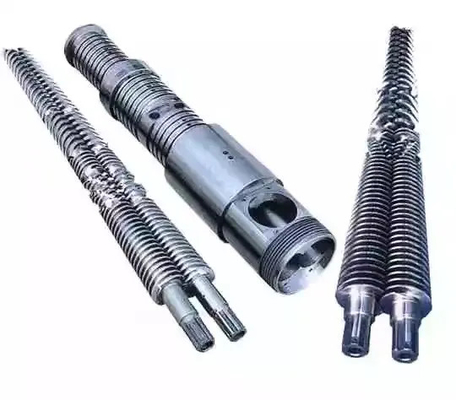 برميل برغي مزدوج مخروطي ثنائي المعدن من أجل صناعة WPC PVC PE
