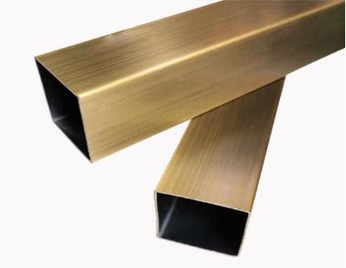 خطوط الشعر الذهبية 201304 أنابيب مربعة مستطيلة ASTM A554