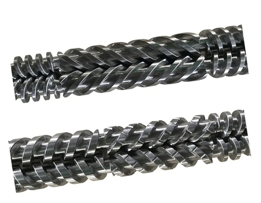 MIKROSAN MCV55 MCV67 MCV110 برميل برغي مزدوج موازٍ لملف الأنبوب PVC WPC
