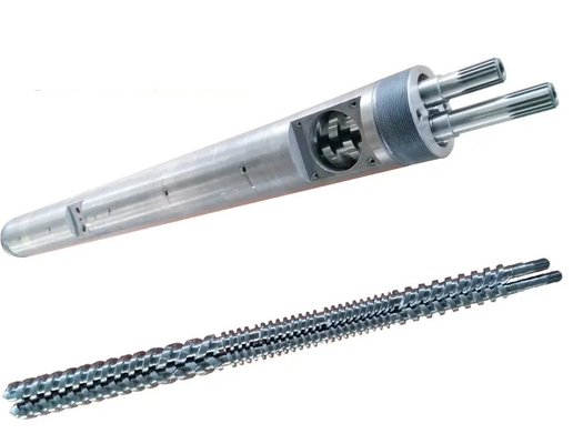 MIKROSAN MCV55 MCV67 MCV110 برميل برغي مزدوج موازٍ لملف الأنبوب PVC WPC