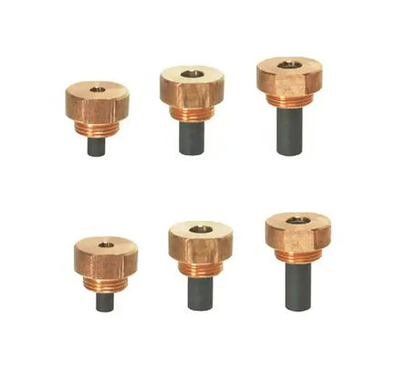 KCF المسمار الغطاء للطاقة الكهربائية لحام القضبان الحجم المخصص / التصميم CuCrZr للوحة الفولاذ الكربوني