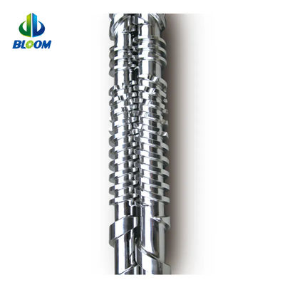 المسمار والبرميل المزدوج المخروطي المزدوج للـ PVC WPC TPE TPU