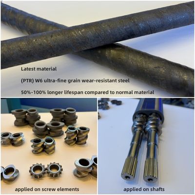 (PTR) W6 أجزاء طواحين الصلب المقاومة للاستعمال للحبوب الدقيقة للغاية طواحين الزناد طواحين الخيوط العنصر البرميل والعمود