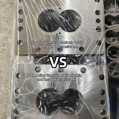 هيكل وحداتي سبيكة النيكل ثنائي المسامير برميل مع مقاومة للارتداء للطحن البلاستيكي