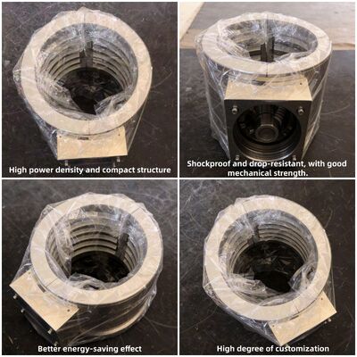 سخان حزام من الألومنيوم المصبوب بكفاءة حرارية عالية، وتوزيع حرارة متساوٍ، وهيكل متين لآلات البلاستيك