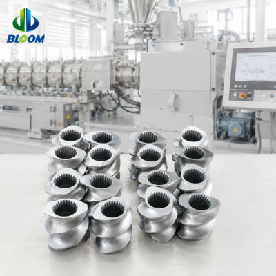 Wear and Corrosion Resistant Twin Screw Extruder Screw Elements with CNC Precision Machining and HRC 58-62 Hardness