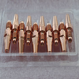 تنطبق على Binzel / Trafimet / Miller / Kemppi / OTC / Fronius / ESAB / Lincoin / Panasonic Brand CuCrZr Contact Tip M6 / M8